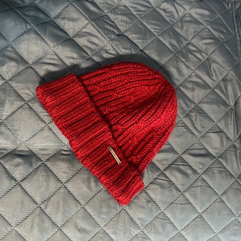 Maroon Michael Kors beanie